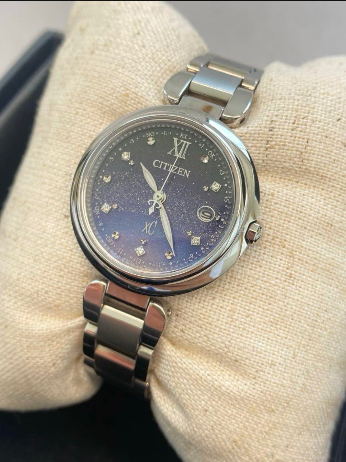 付属品完備 CITIZEN XC クロスシー 夜の虹 電波時計 ルキナ