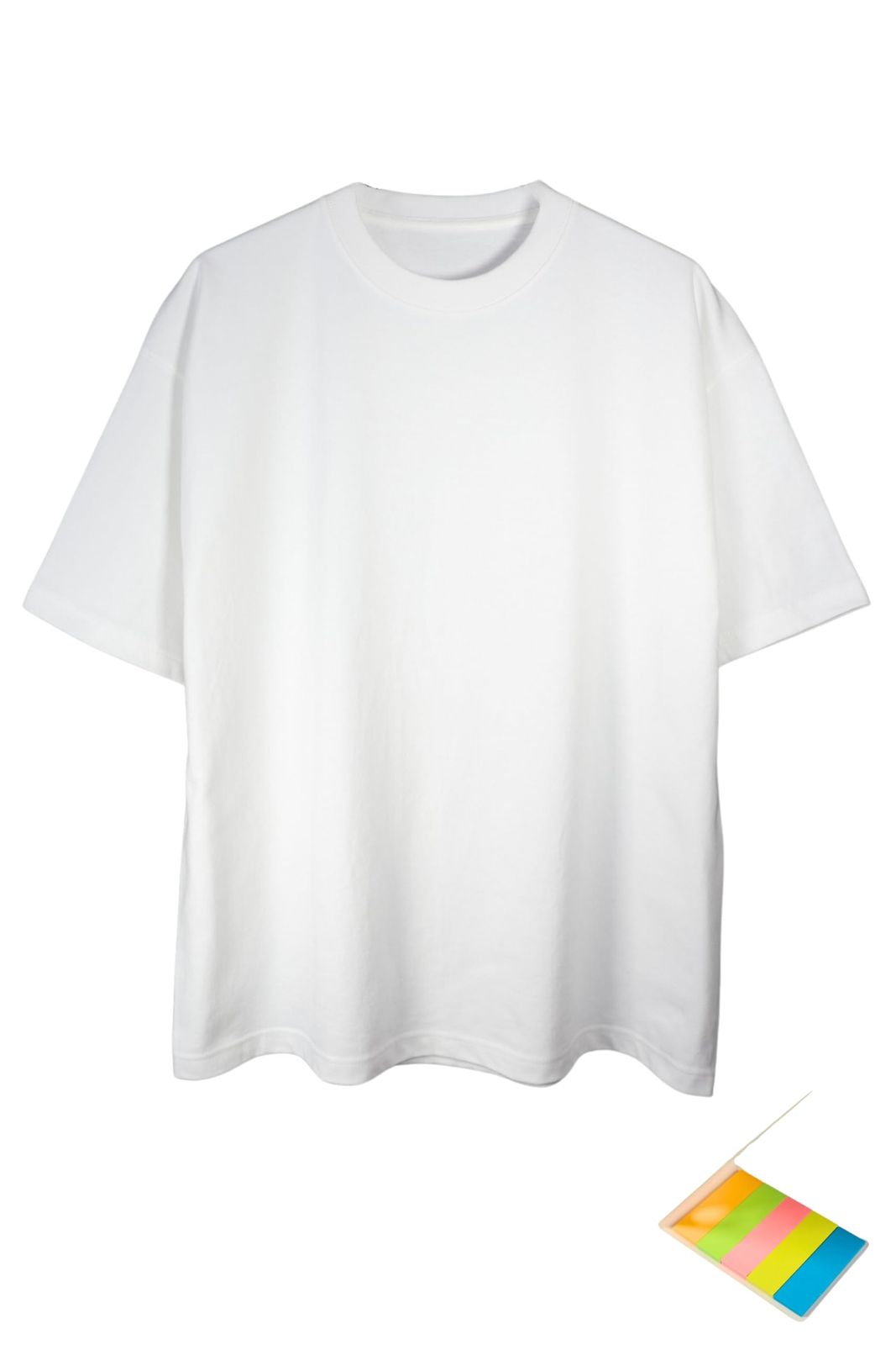 [ＵＮＣＨＡＩＮ] 半袖Ｔシャツ メンズ 無地 ビッグシルエット 超 厚手 おまけ付き シャツ (ＸＬ， ホワイト) [ホワイト] [XL]