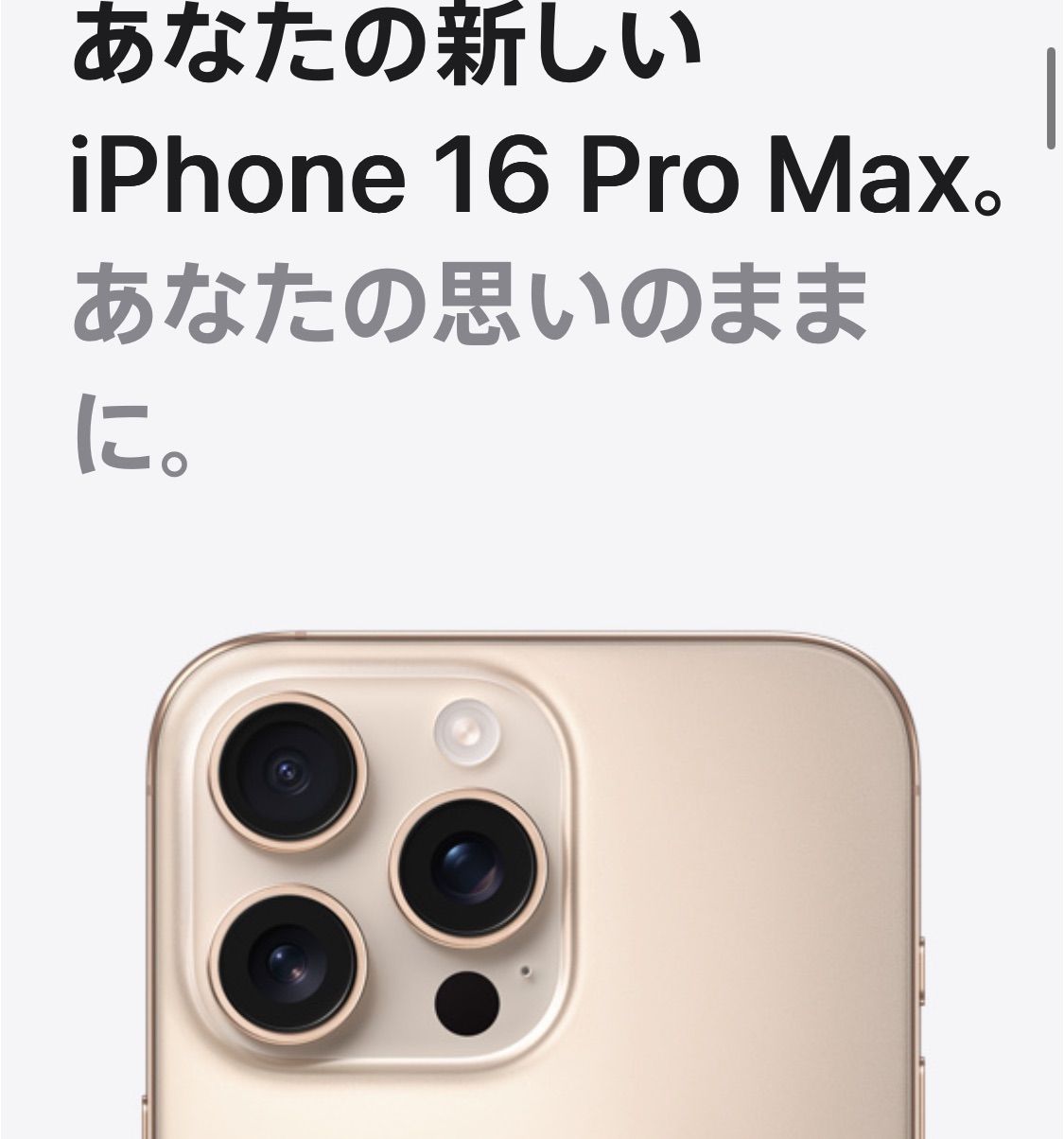 限定一台特価】iPhone16promax 512GB デザートチタニウム 新品未