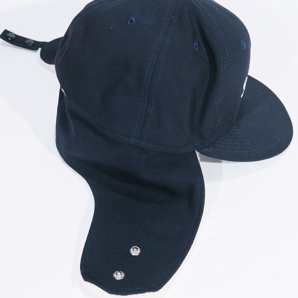 SUPREME シュプリーム 21AW EARFLAP BOX LOGO NEW ERA イヤーフラップ ボックス ロゴ ニューエラ キャップ ネイビー 帽子