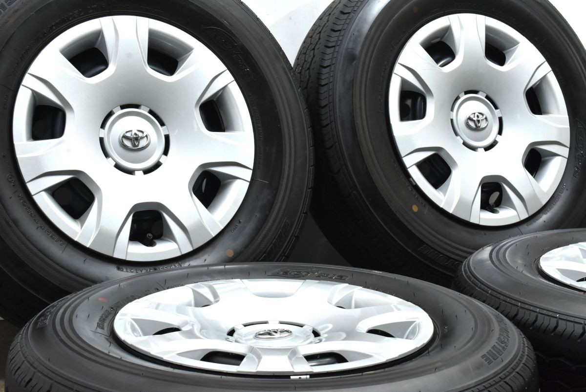 超バリ溝】トヨタ 200 ハイエース 純正 15in 6J +35 PCD139.7 