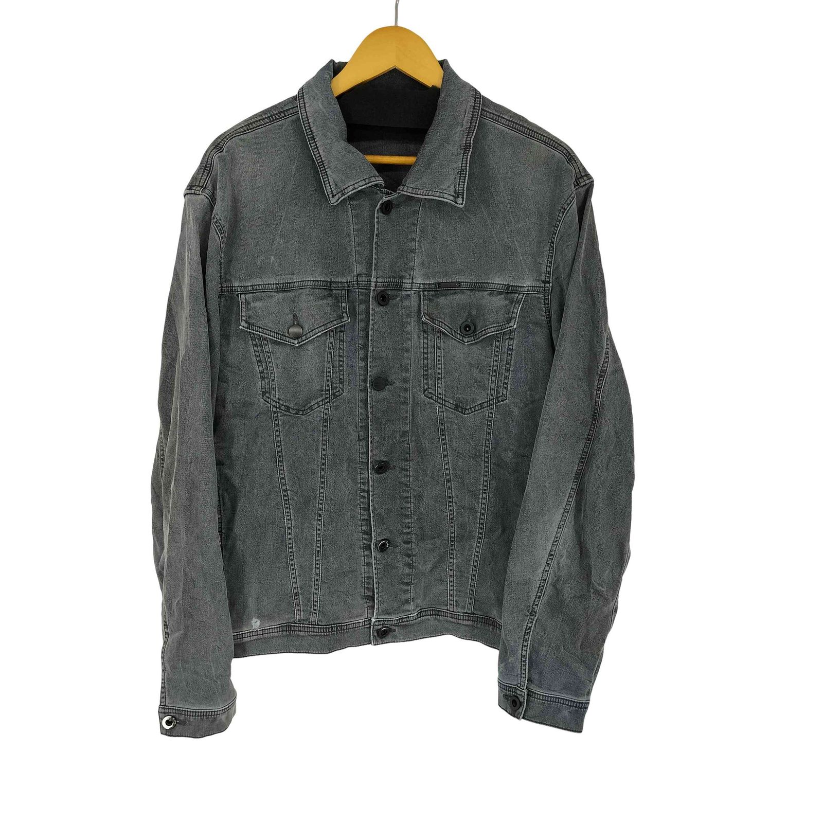 DIESEL・ディーゼル☆デニムジャケット/ウォッシュ加工/ストレッチ入/XS die-m-o-e8-009.jpg