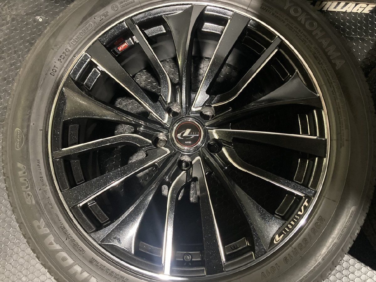 【YOKOHAMA GEOLANDAR SUV 235/55R19】夏タイヤ【Weds LEONIS VT 19インチ 8J5HPCD114.3+35】ハリアー RAV4 レクサスNX等　(MTM264)クレジットカード QRコード決済可能 YOKOHAMA GEOLANDAR SUV 235/55R19】夏タイヤ【Weds LEONIS VT 19