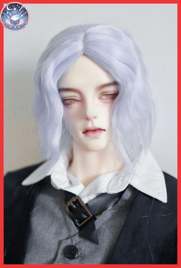 【新品】ウィッグ コスプレウィッグ 女男装ウィッグ メンズウィッグ BJD 人形ドール　用ウィッグカツラ耐熱ハンドメイド-hfjf663
