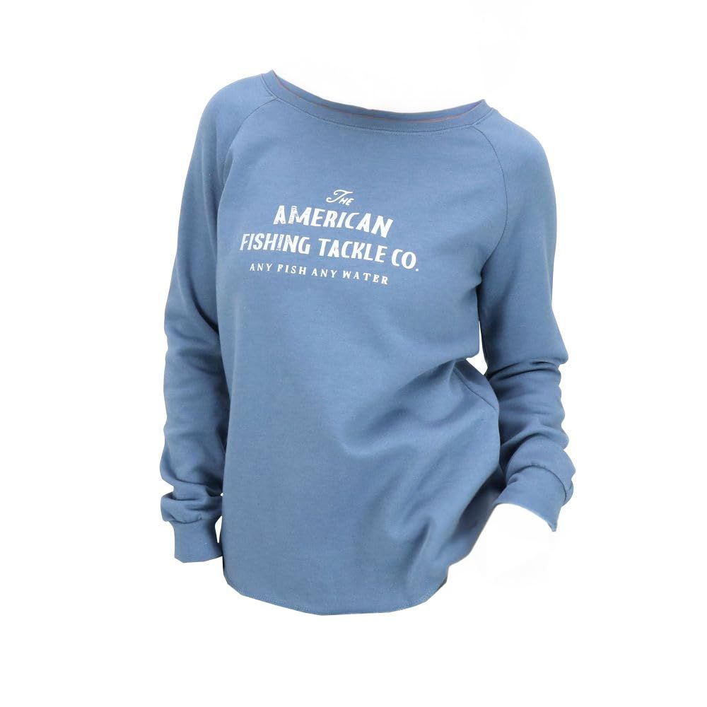 アフコ Aftco レディース ウィスキー クルーネック フリース ライトブルー Mサイズ Women s Whiskey Crewneck Fleece Light Blue S WFP4176