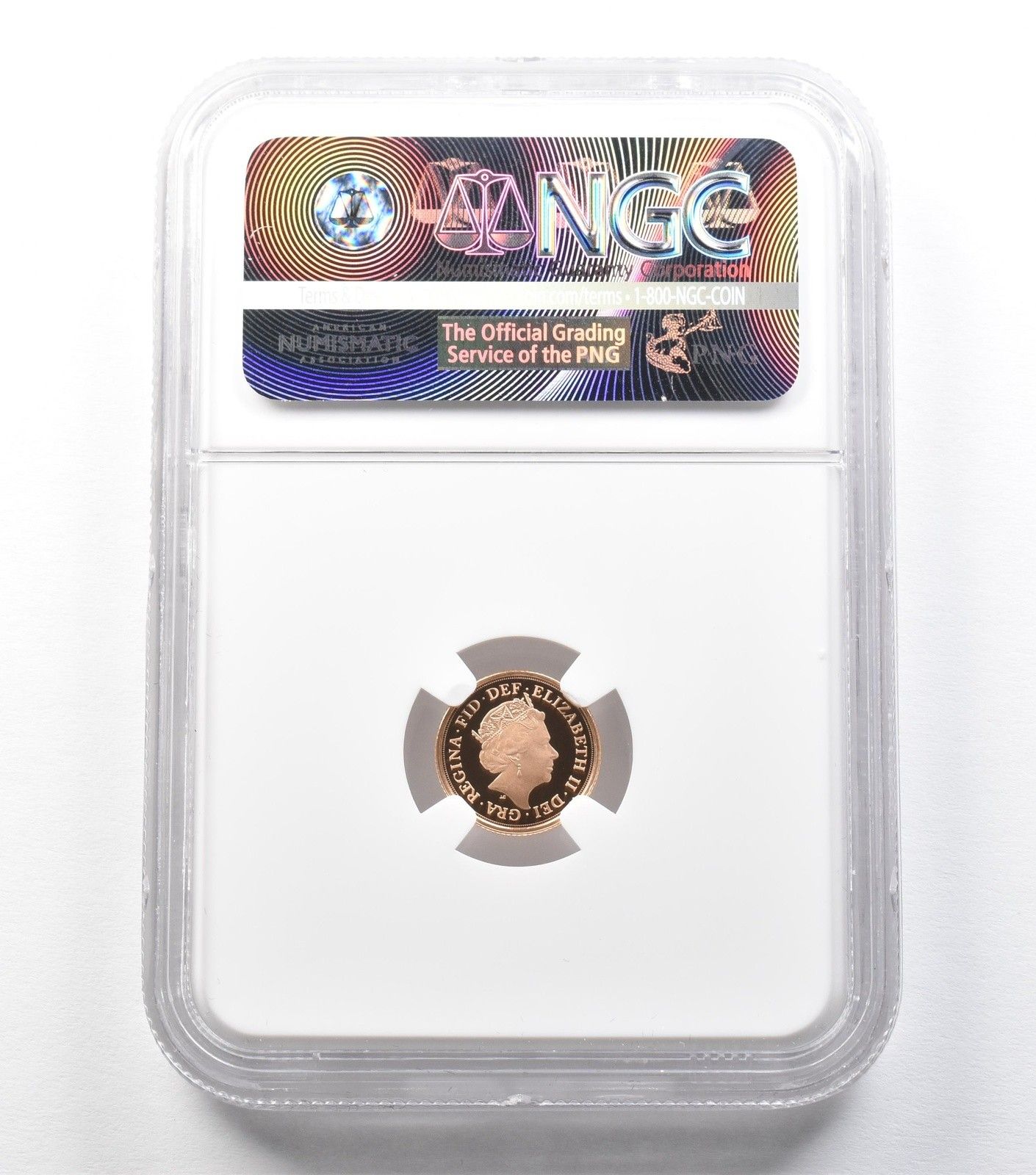 2015年 イギリス 1/4ソブリン金貨 2015年 肖像画 1/250 打刻 PF70 NGC