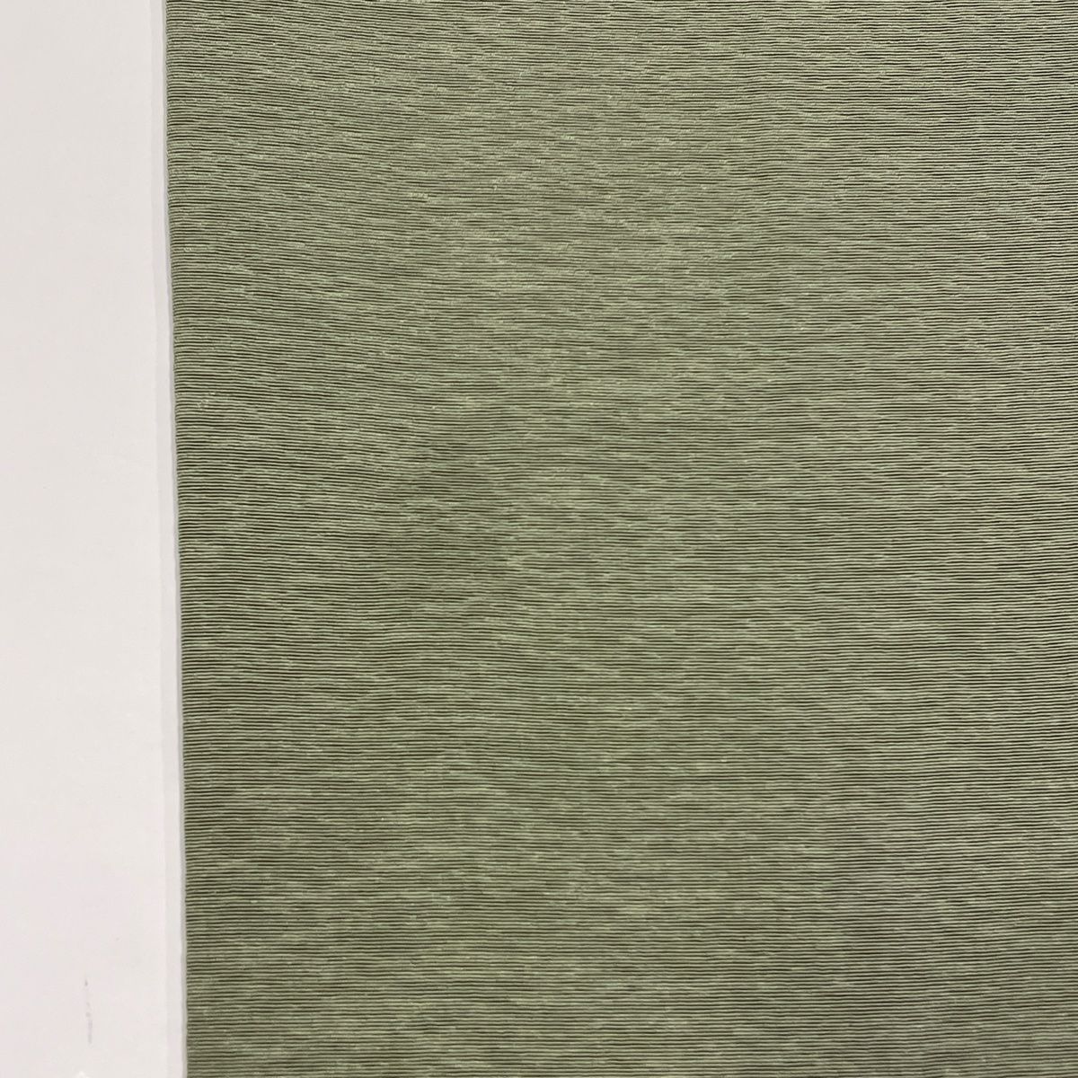 色無地 身丈158cm 裄丈64.5cm M 袷 百貫達雄 落款 灰緑 正絹 秀品 一つ 