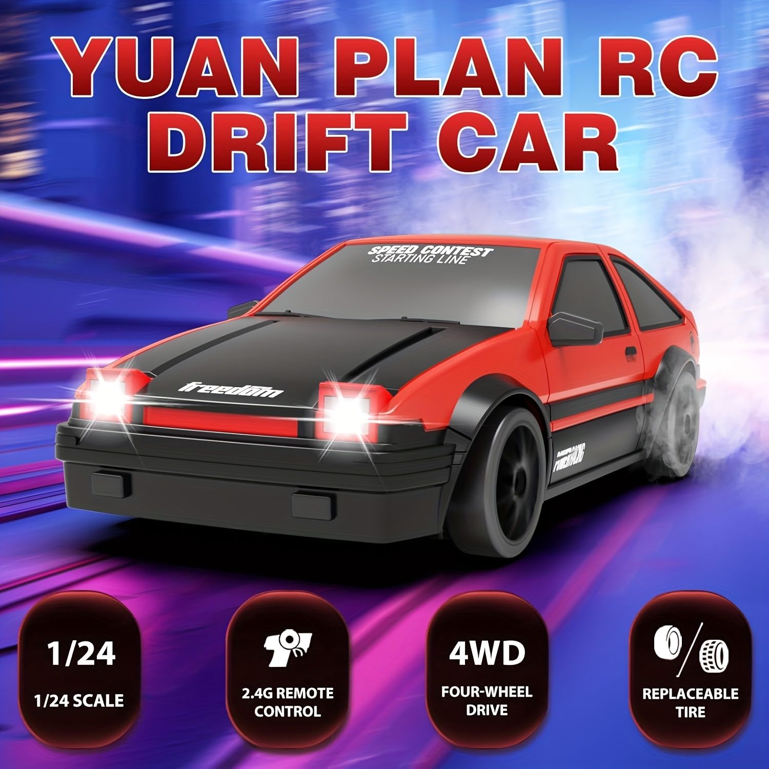 Xtahdge 1:14 スケールリモートコントロールカー、2.4 GHz 35km