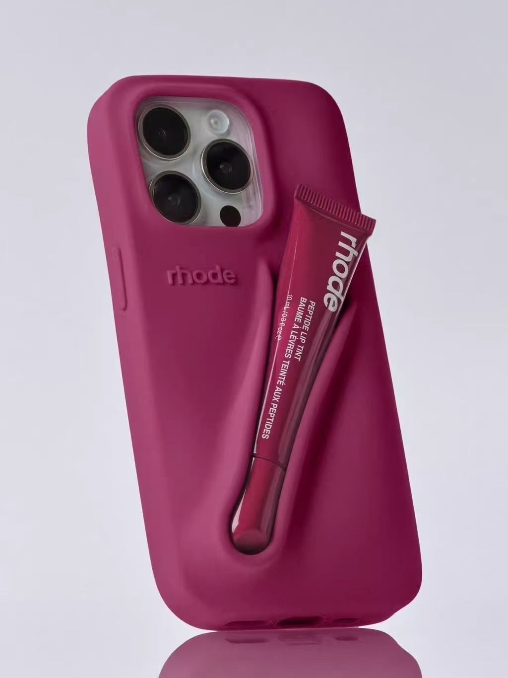 rhode iPhoneケース リップ付き ribbon ヘイリービーバー 日本未入荷 正規品 保証付き 2025 ロード スキン RHODE SKIN