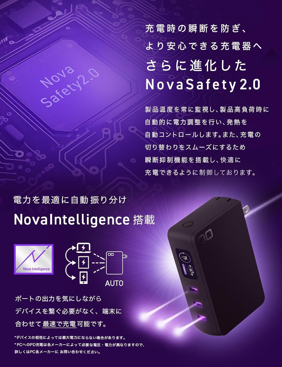 美品 CIO モバイルバッテリー コンセント一体型 65W 10000mAh Amazon | CIO モバイルバッテリー コンセント 一体型 65W 急速