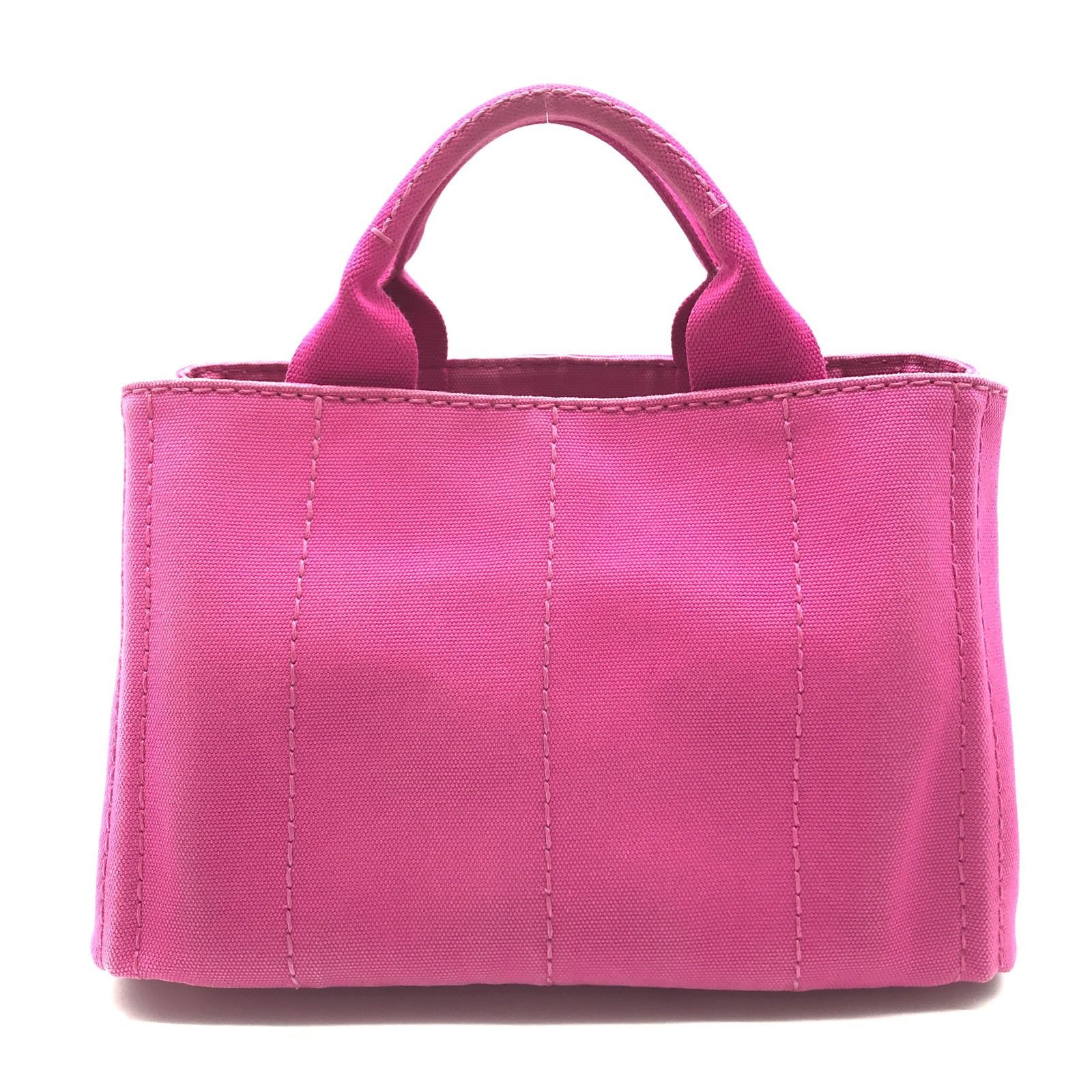 PRADA プラダ ミニ カナパ 2WAY 三角ロゴ キャンバス ハンド
