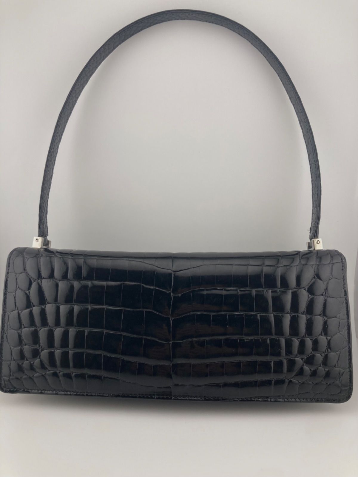 COMTESSE コンテス ショルダーバッグ クロコダイル 黒 定価150万円相当