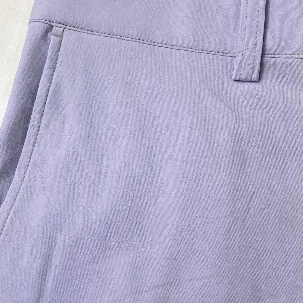 サイズ：88 MUNSING WEAR マンシングウェア 2023年モデル ストレッチパンツ 総柄 パープル系 [240101466005] ゴルフウェア メンズ ストスト サイズ：88 MUNSING WEAR マンシングウェア 2023年モデル