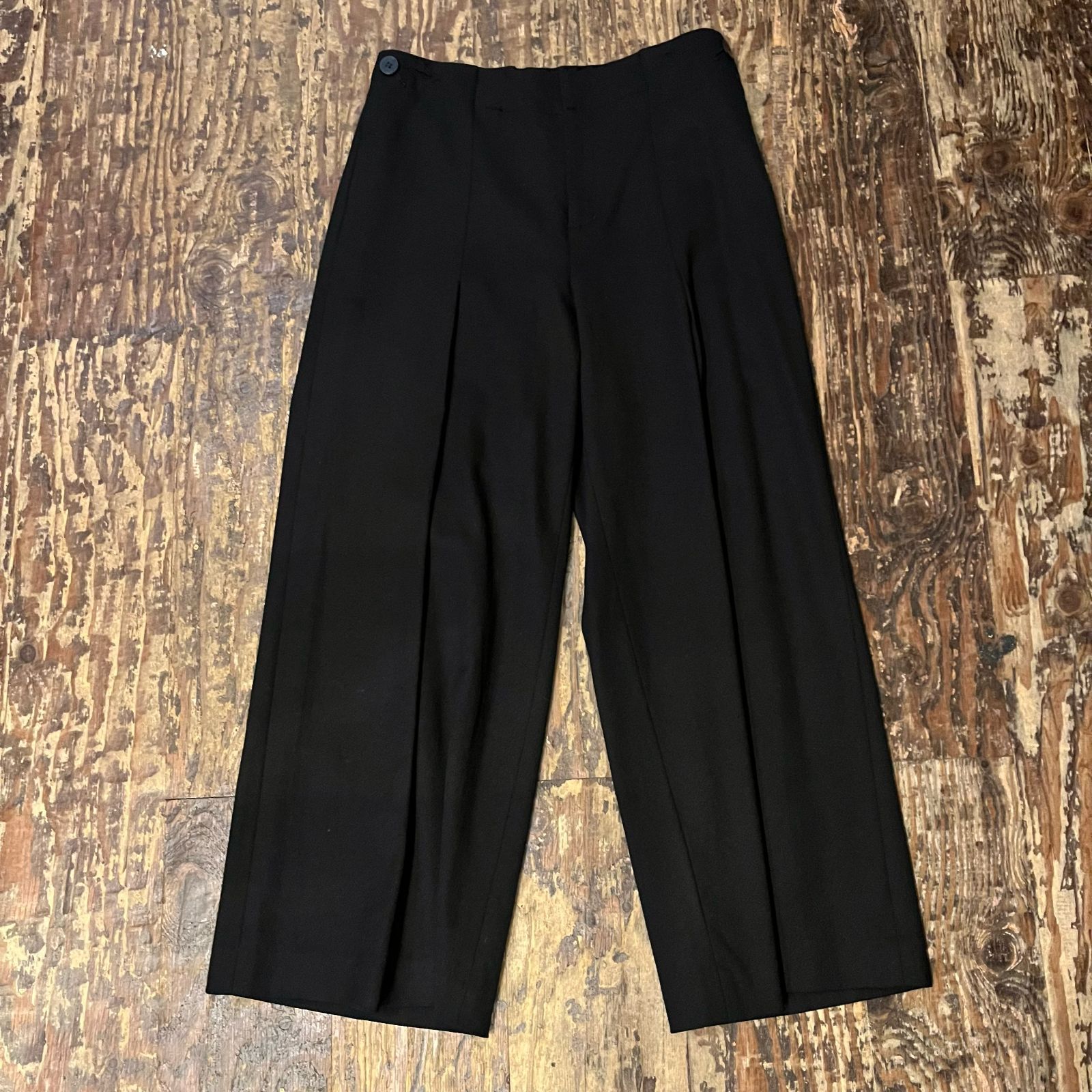 HaaT ハート ウールタックワイドパンツ HA53FF576 ブラック size2 代官山05