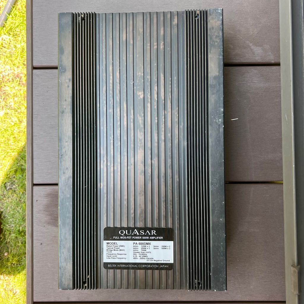 QUASAR PA-500DMX ハイパワーアンプ 500w パワーアンプ カーステレオ 