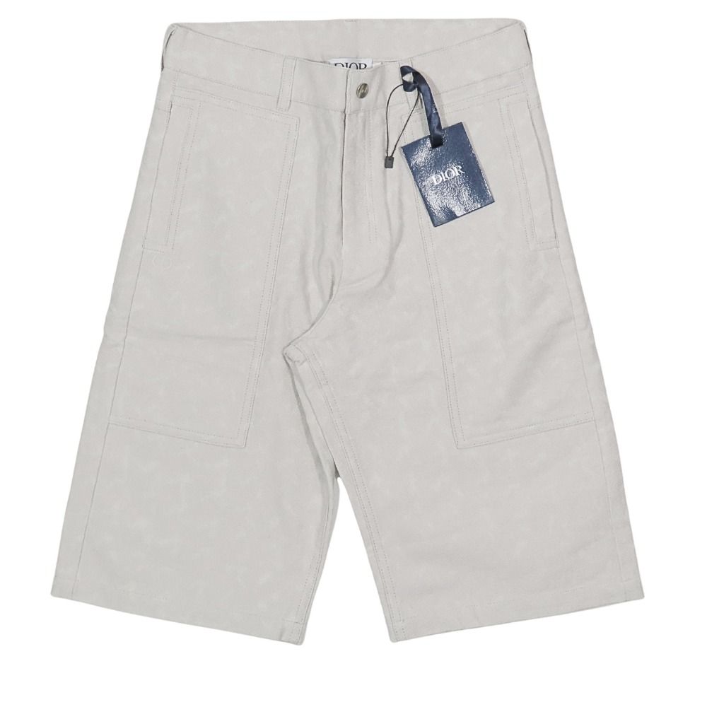 ♥ ディオール DIOR ワイド ハーフパンツ CDロゴ 刺繍 ショートパンツ 総柄 コットンジャガード ロゴボタン 12 ピンク 子供服 キッズ 古着