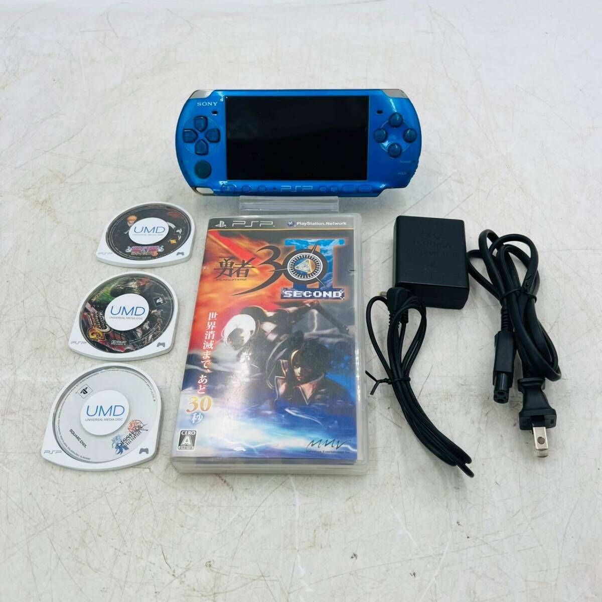 PSP本体（3000シリーズ）ソフト10本 PSP3000本体+ソフト10本 付属品有