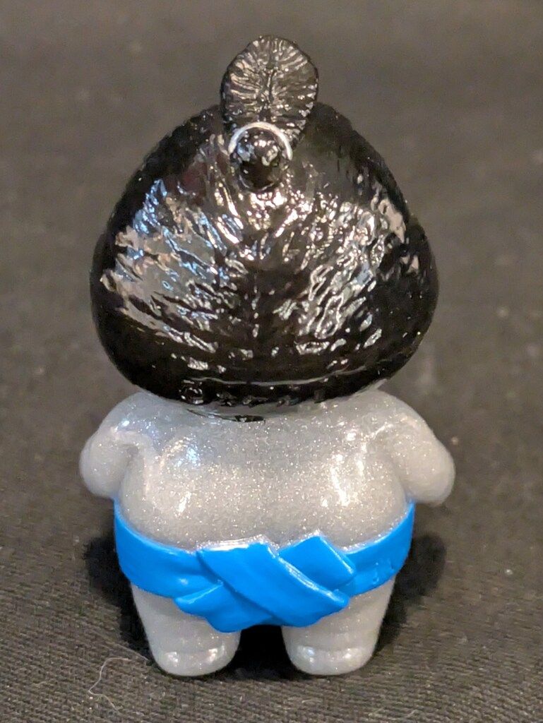 かけるり/REALHEAD 子雀力士 チュンペイ グレーラメ成型/青ふんどし