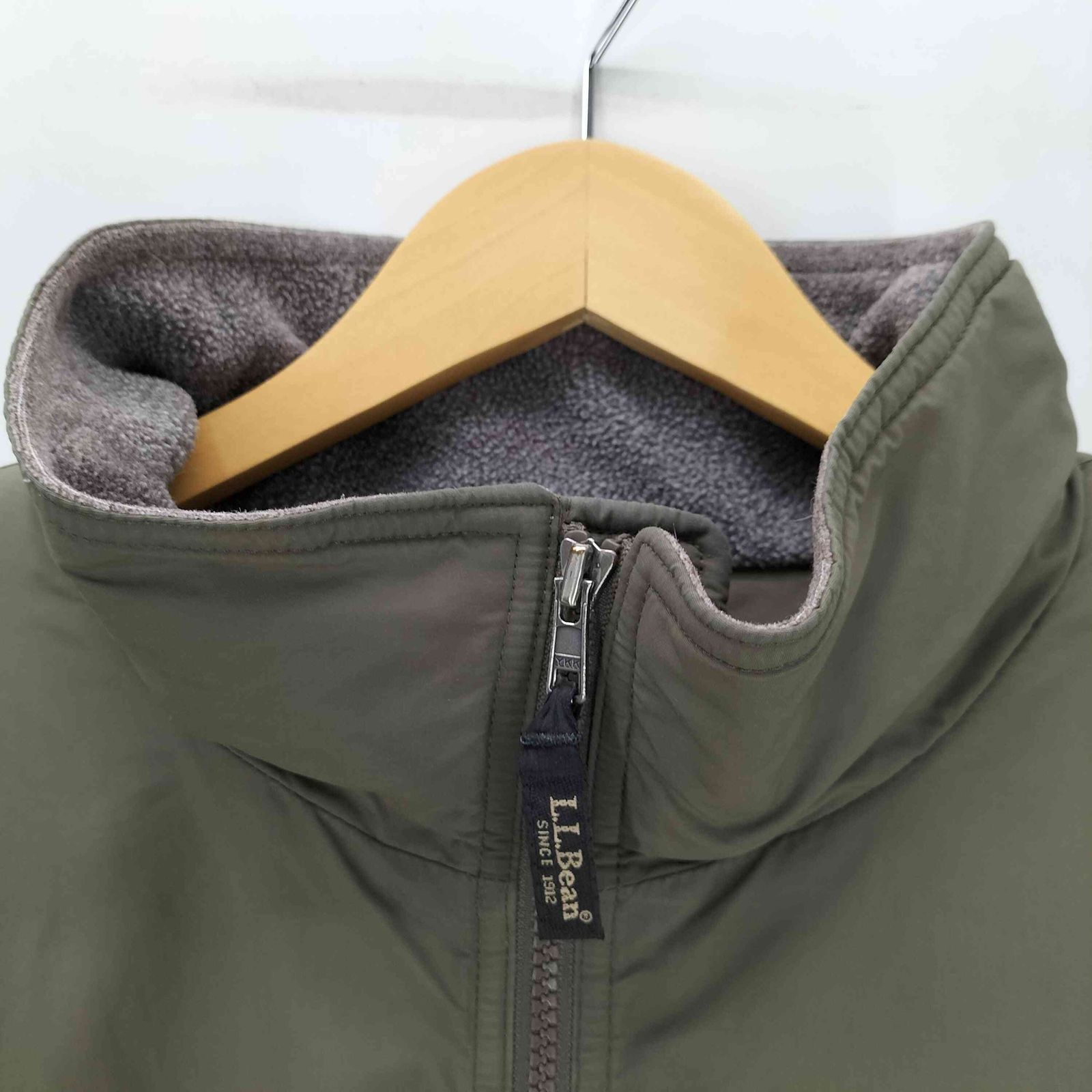 エルエルビーン L.L.Bean 90S ロゴ刺繍 裏地フリース Warm Up Jacket 