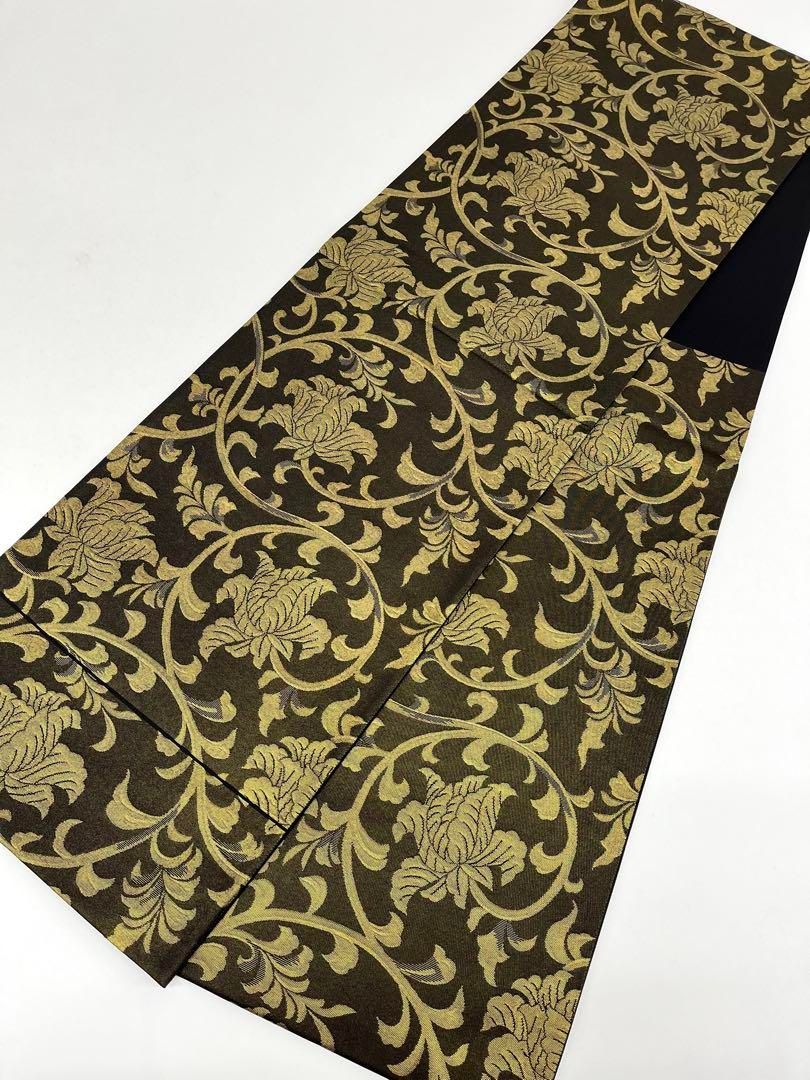 平和屋着物○西陣 河合美術織物謹製 六通柄袋帯 唐織 錦繍慶長