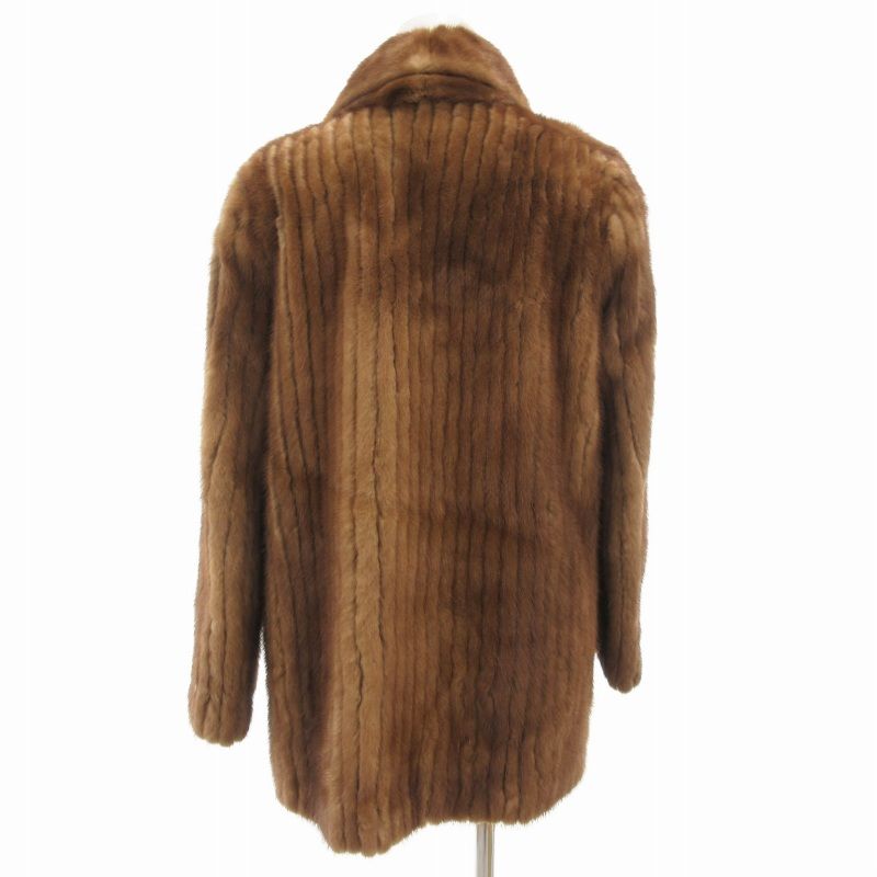 【美品‼︎】palody パロディ毛皮コート ミンク ブラウン 大きいサイズ13 美品▽Palody パロディ MINK ミンク 本毛皮コート ブラウン 毛質