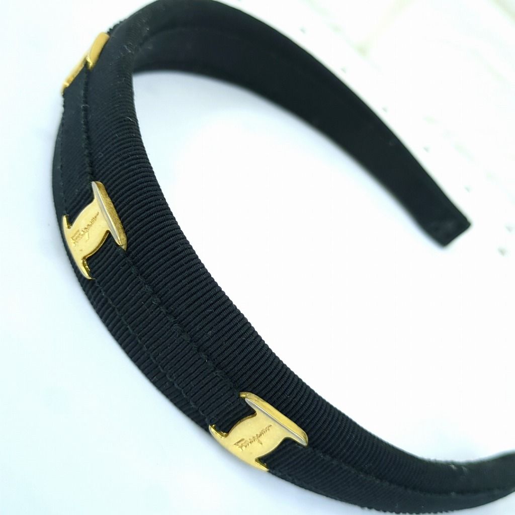 CELINE カチューシャ　サークルロゴ　ブラック　フランス製 CELINE - セリーヌ サークルロゴ カチューシャの通販 by vintage