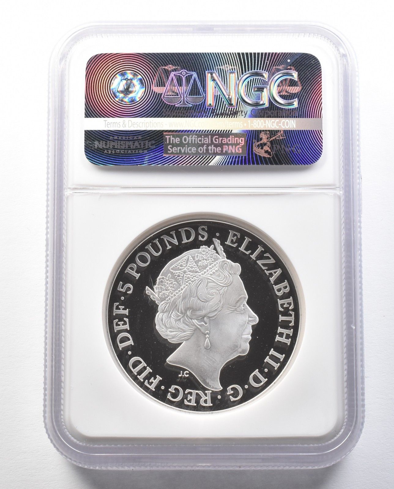 2018 ジブラルタルエリザベス女王戴冠65周年銀貨 NGC PF70UC FR 1983