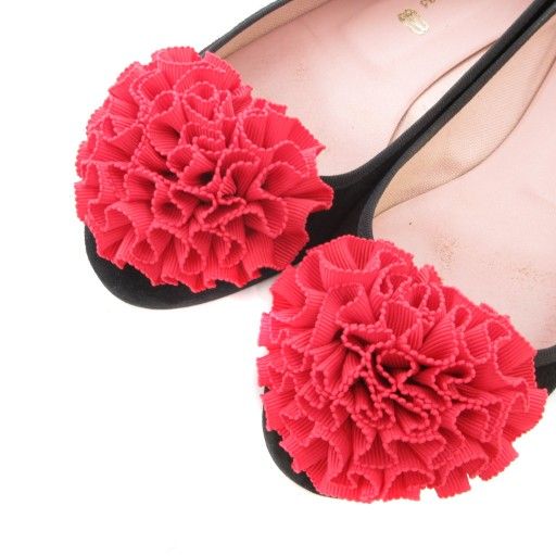 Pretty Ballerina バレエシューズ　サイズ36 GRETSCHEN patent-leather oversized flower（グレッチェン
