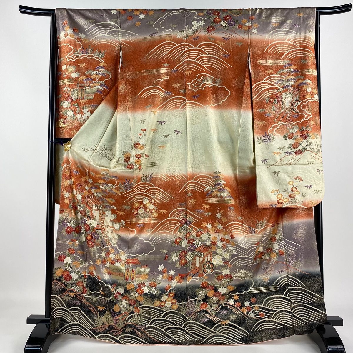 袋帯 美品 逸品 六通 正絹 【中古】