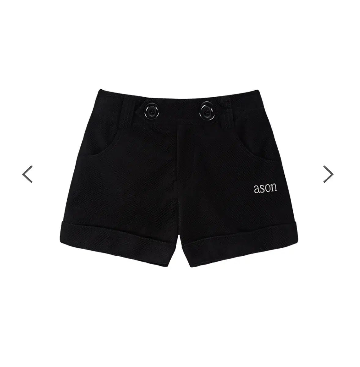 ason(アズオン) COOKIE BUTTON CORDUROY PANTS ／ BLACK - メルカリ