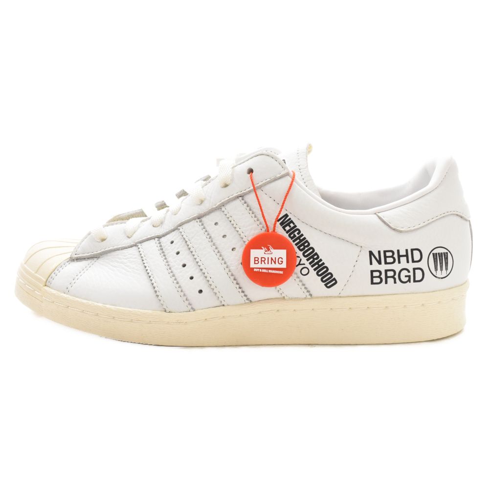  アディダス  × NEIGHBORHOOD SUPERSTAR NBHD × ネイバーフッド スーパースターローカットスニーカー ホワイト US9.5/27.5cm F34156 adidas (アディダス) × NEIGHBORHOOD SUPERSTAR NBHD × ネイバーフッド