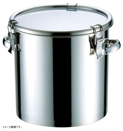 【新品】日東 ステンレスタンク テーパー付キャッチクリップ式密閉タンク(フタ付)65L TPCTH43