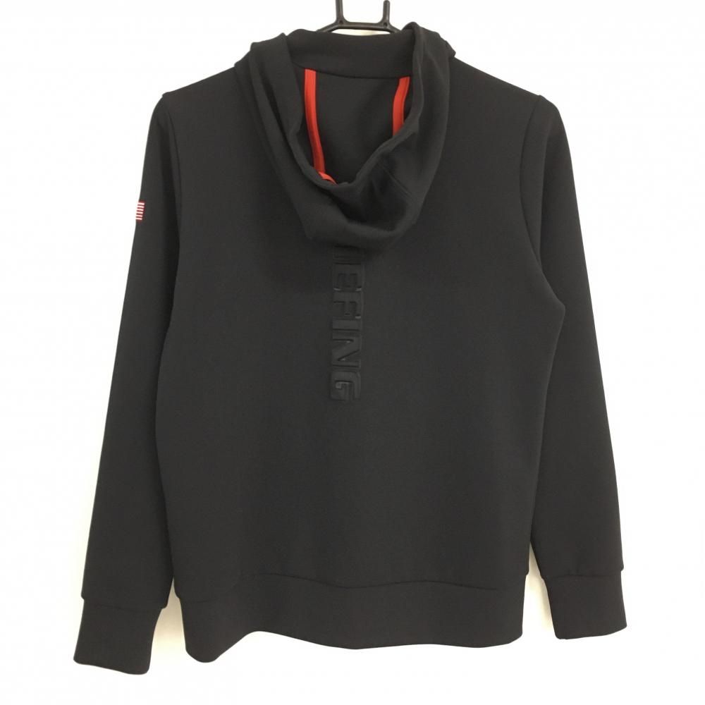 超美品】ブリーフィング ジップパーカー 黒×レッド 背面立体ロゴ 超美品】ブリーフィング ジップパーカー 黒×レッド 背面立体ロゴ