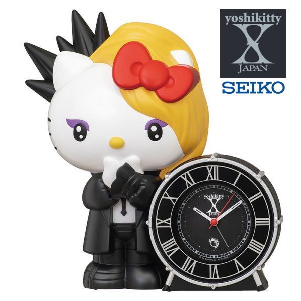 yoshikitty 目覚まし時計 限定版 1800個 yoshikitty 限定販売 目覚まし時計 赤色 X JAPAN 保証書付き