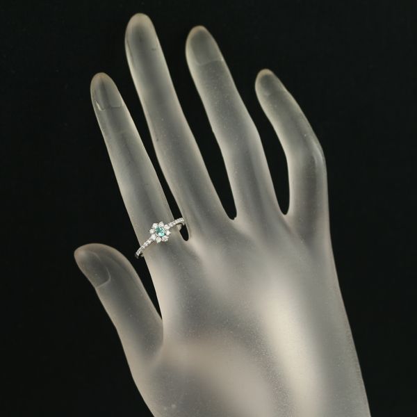 パライバトルマリン 0.07ct ダイヤ ダイヤモンド 0.20ct