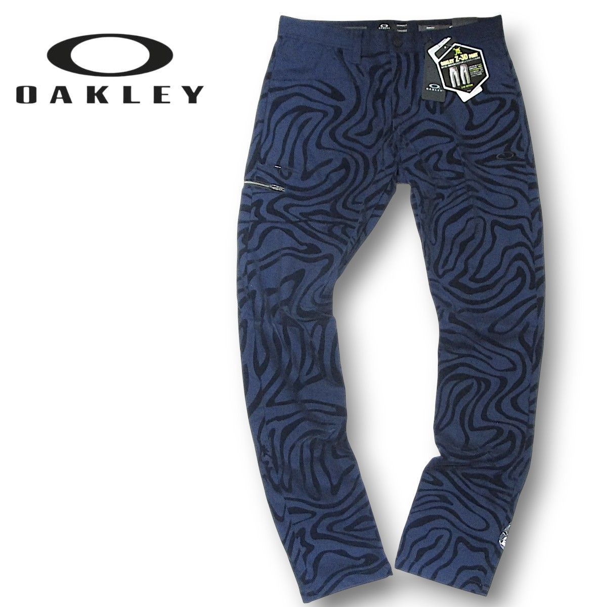 ☆オークリー☆OAKLEY GOLF ゼブラ柄 3Dテーパードパンツ 87 白