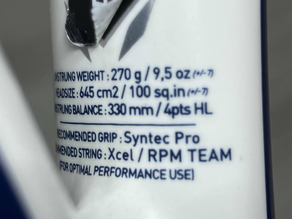 バボララケット　エアロ　ナダルモデル　ローランギャロス　テニスバッグ付き バボララケットエアロナダルモデルローランギャロステニスバッグ付き