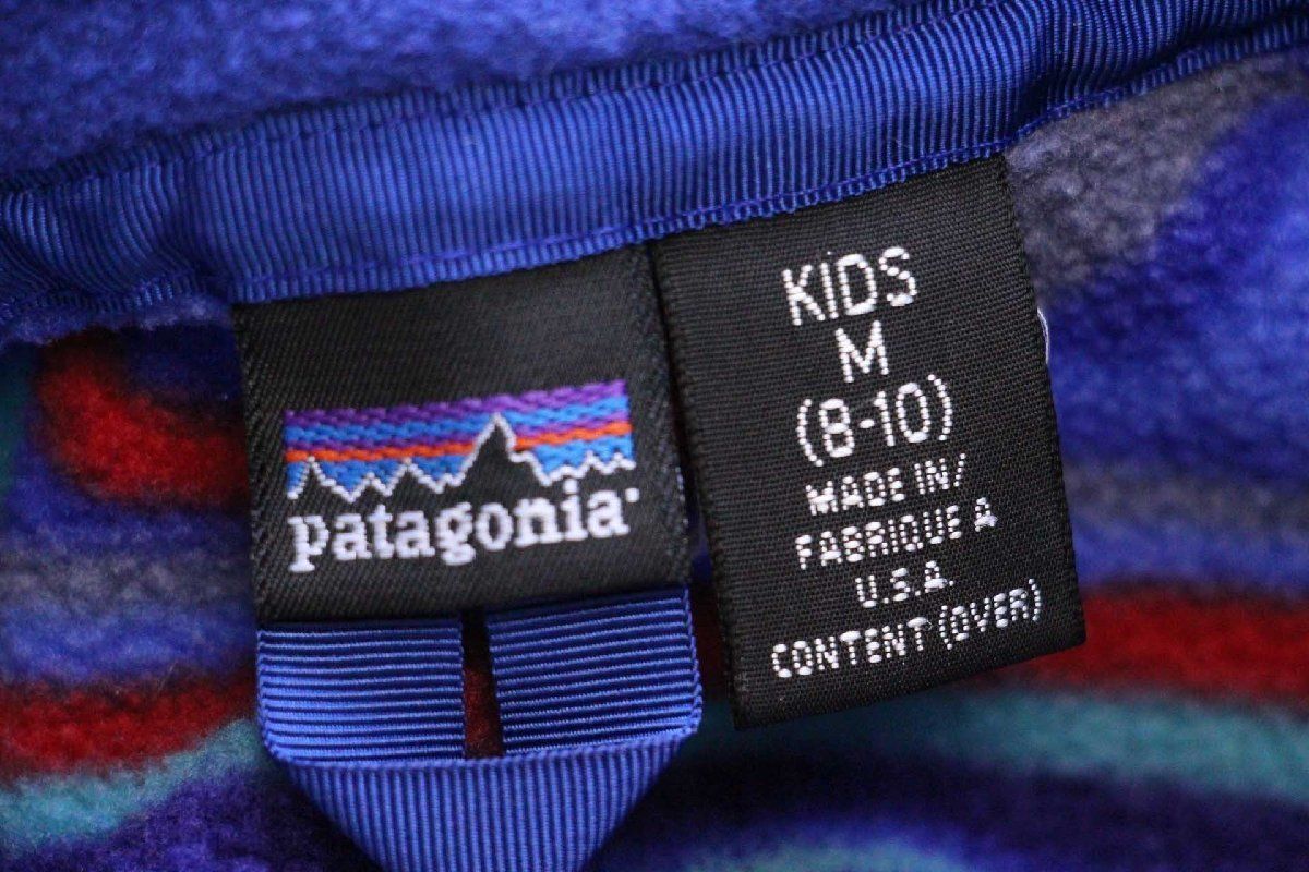 00s USA製 patagoniaパタゴニア 総柄 ハーフジップ プルオーバー