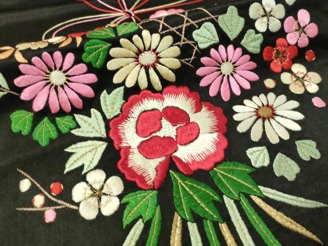 ［4891］名古屋帯 美品 飾花文様 刺繍 九寸 正絹 着物 k-6114 上品な金糸の刺繍 流水 正絹 九寸 名古屋帯 - メルカリ