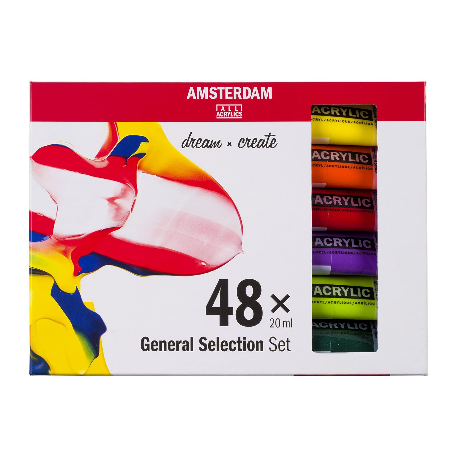 Amsterdam Royal Talens アムステルダム シリーズ アクリル 20ml チューブ 48個セット 一般的なセレクション 17820448