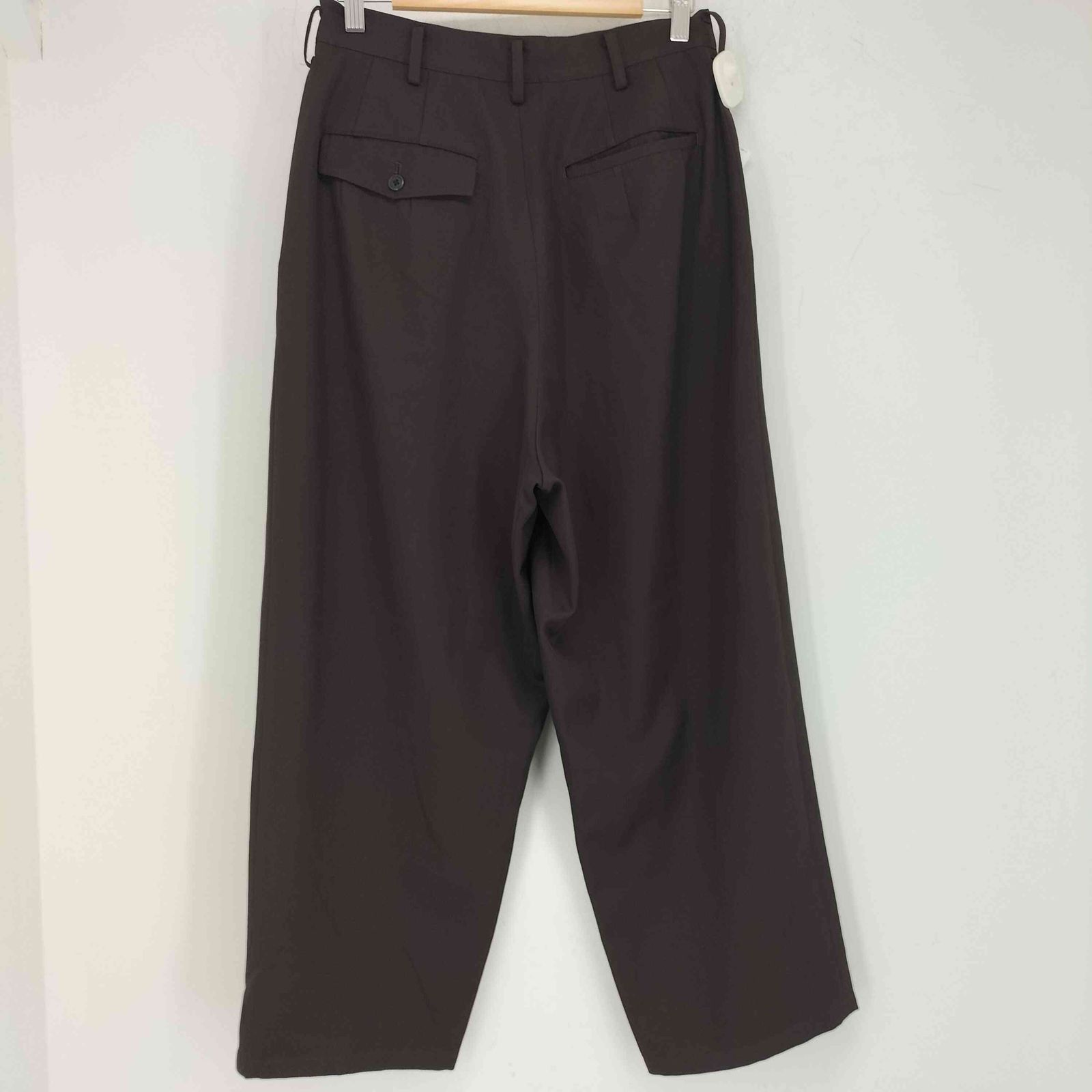 ワイズ Ys ウールギャバ 2タック ワイドパンツ レディース 表記無