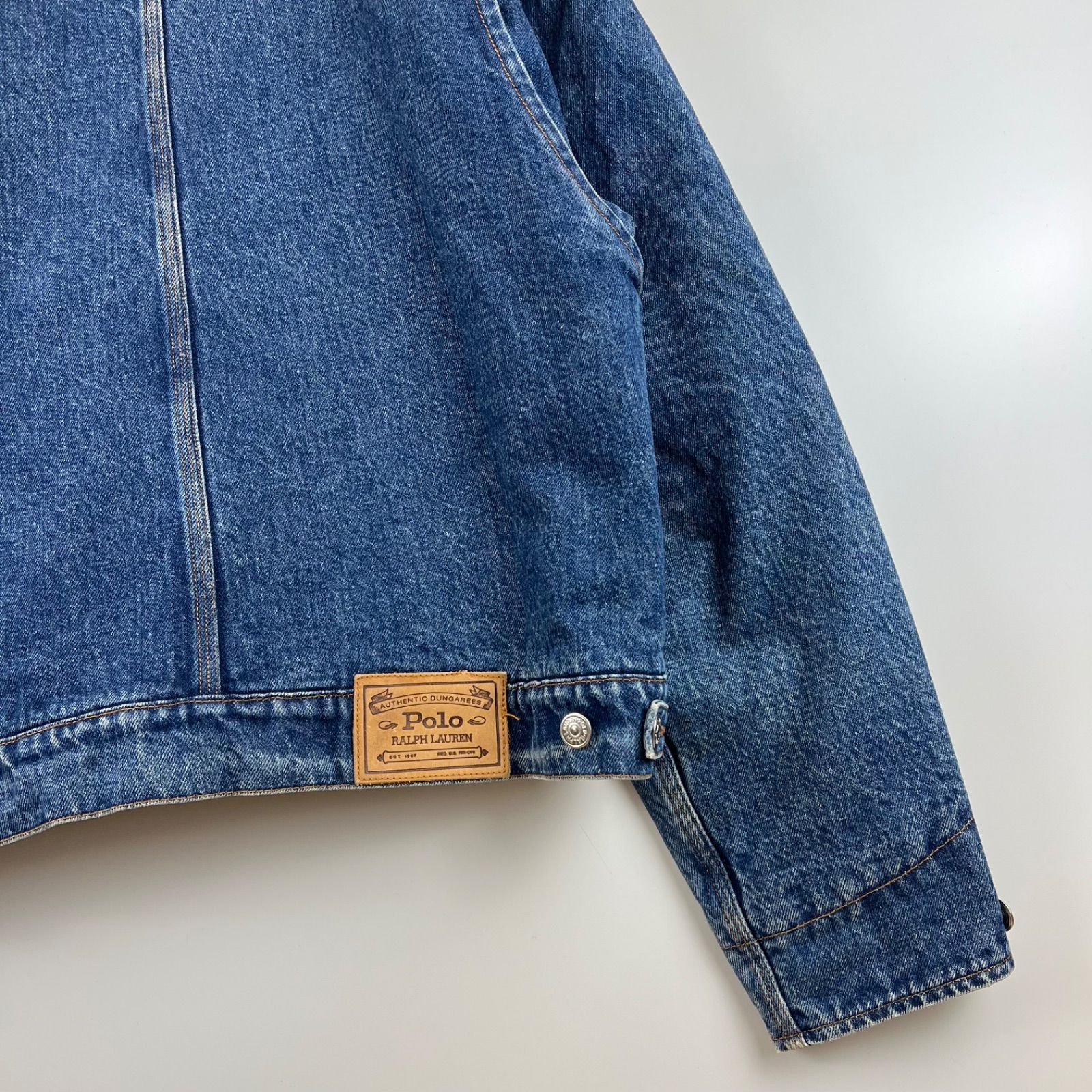 80sUSA製Polo Ralph Laurenデニムジャケット 短丈rrl POLO RALPH LAUREN 80s special Dendril denim jacket L ポロラルフ