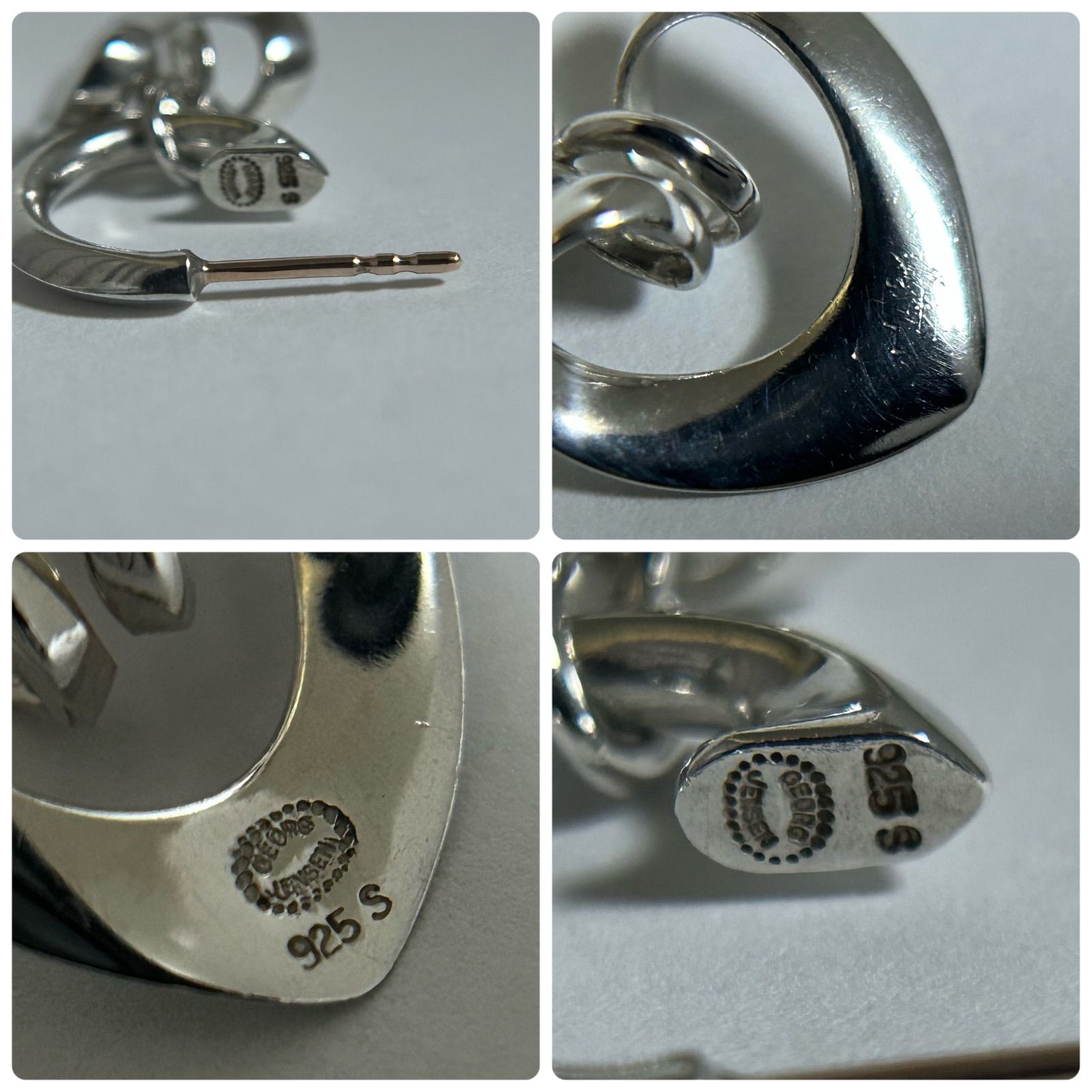 ジョージジェンセン ピアス アーティスト ハート フープ AG925 Georg 