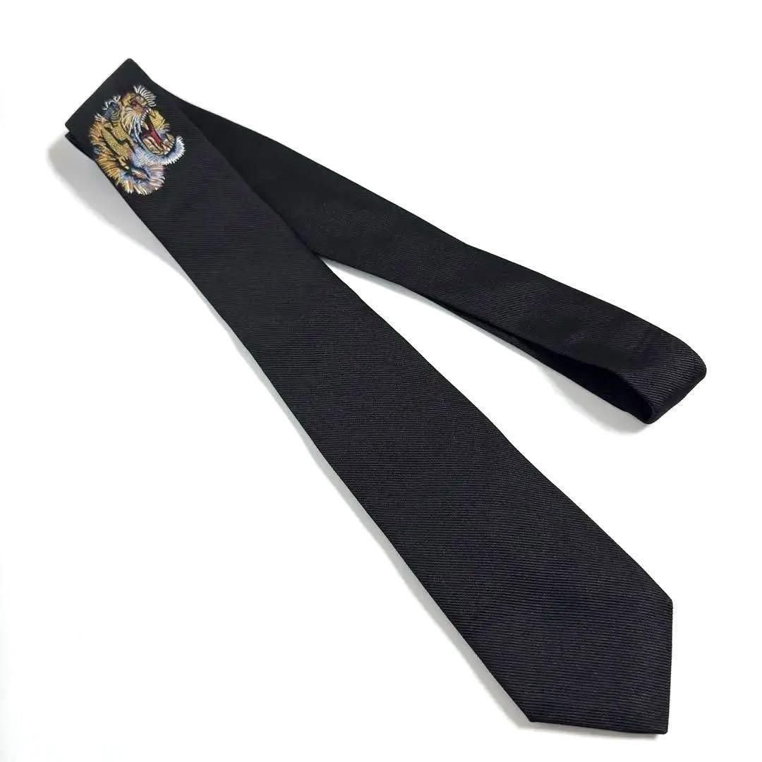 Gucci Men's Black Silk Tiger Underknot Tie 149cm Used Excellent | eBay