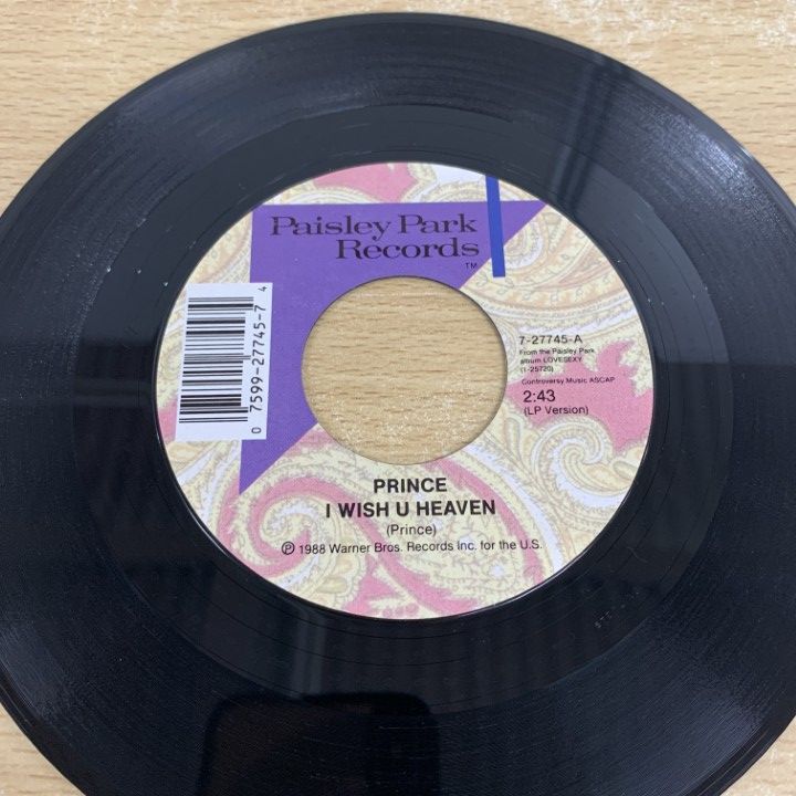 ○01)【同梱不可】Prince/I Wish U Heaven/プリンス/EPレコード