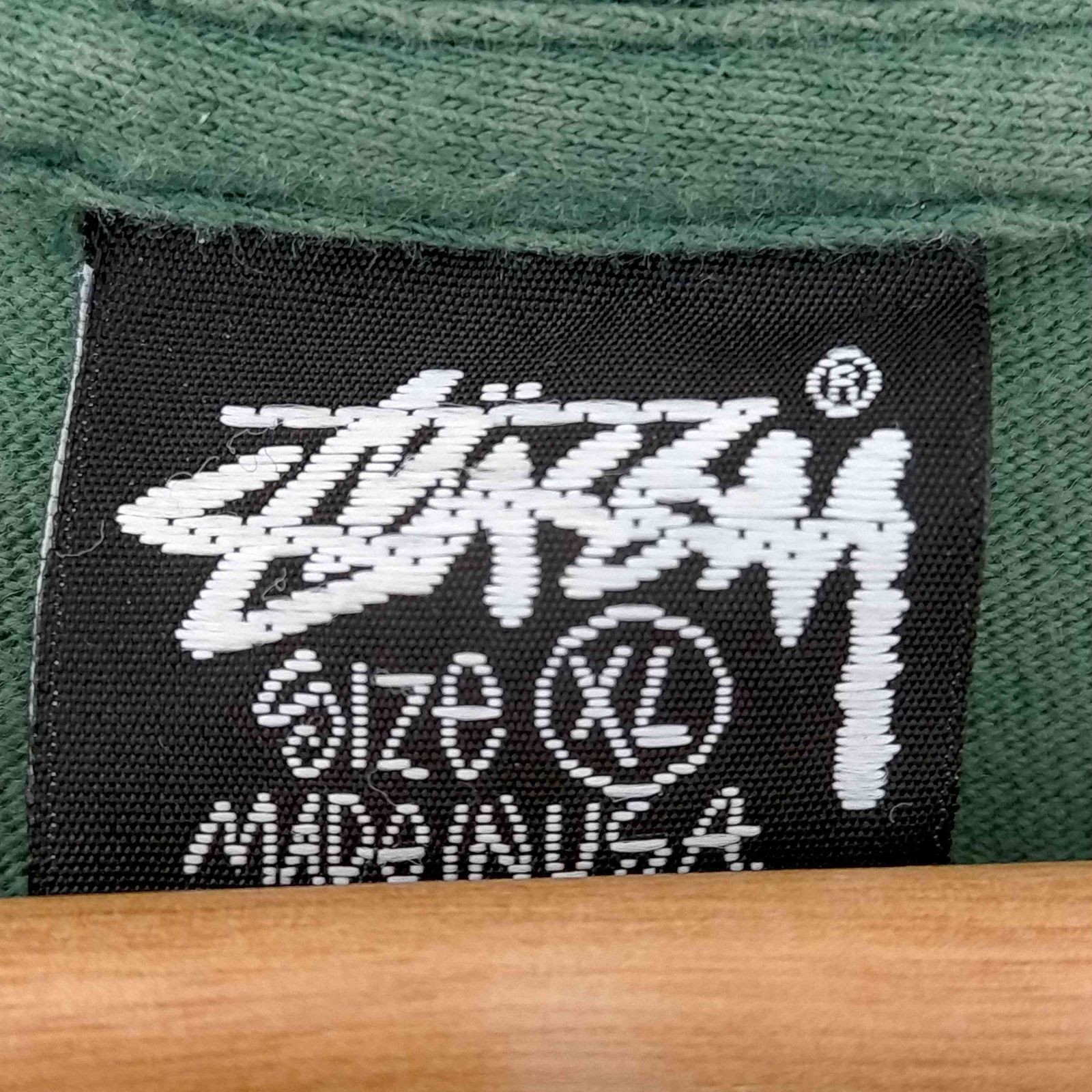 90s old stussy Ｔシャツ usa製 両面プリント　黒タグ ステューシー Stussy 80-90s OLD USA製 黒タグ レジスター付