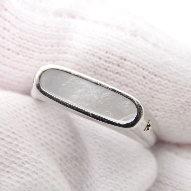 TOM WOOD トムウッド リング Mario Ring White Mother of Pearl