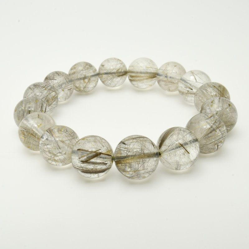 高透明度で繊細銀針の優美な艶 13mm シルバールチルクォーツブレスレット 艶感 GHB53 浄化 ビジネス運 精神の安定 チャンスを見 める 仕事運 安定した収入 お守り 高品質 京海堂 天然石の卸 京の蔵 NEXPOTALLINN_EU