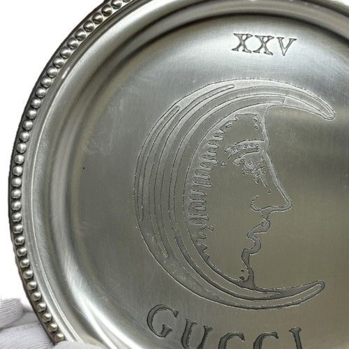 GUCCI グッチ スターアイ＆ムーン エングレービング コースター 697909