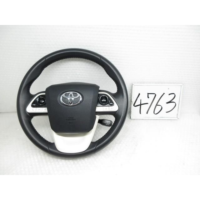 29年 プリウス DAA-ZVW50 ハンドル ステアリングホイール 45100-47251-C0 204027 4763